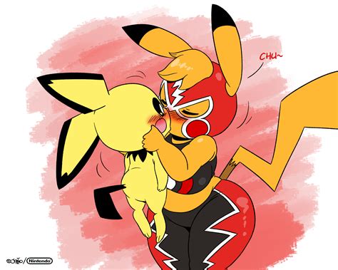 cartoon femdom kissing pokemon artist totoro69