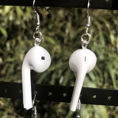 handmade airpods dangle earrings quirky earrings earrings dangles