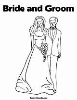 Bride Groom sketch template