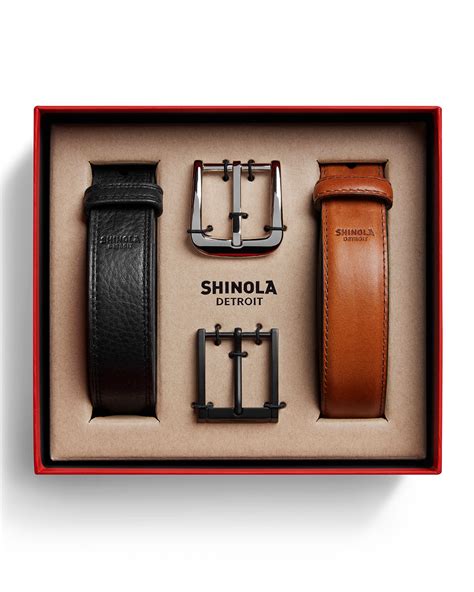 shinola mens leather belt gift set neiman marcus