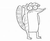 Rigby Character Coloring Pages Printable sketch template