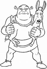 Shrek Coloring Ogre Donkey Drawings Pages Coloriage Para Designlooter 791px 73kb Ausmalbilder Dibujos Desenhos sketch template
