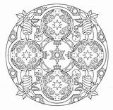 Christmas Coloring Mandala Pages Mandalas Book Dover Publications Adult 3d Designs Holiday Drawing Printable Wreaths Doverpublications Kerst Colors Sheets sketch template
