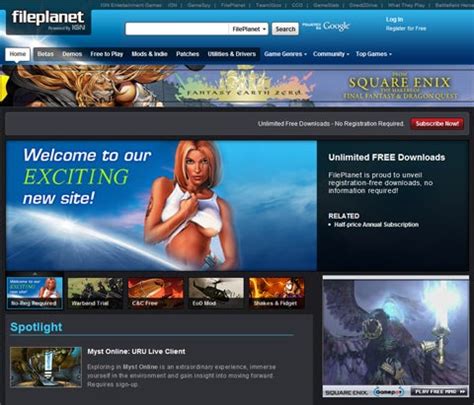 check   fileplanet redesign ign
