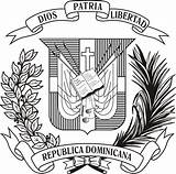 Dominican Flag Drawing Republic Arms Coat Drawings Paintingvalley Getdrawings sketch template