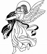 Pintar Angelitos ángeles sketch template