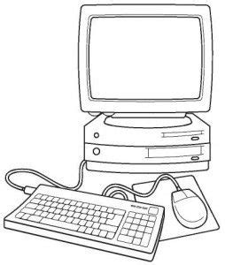 computer coloring page coloring pages detailed coloring pages