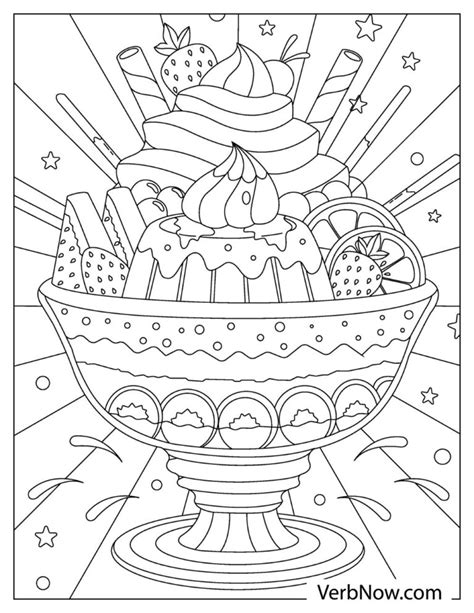 ice cream coloring pages book   printable  verbnow