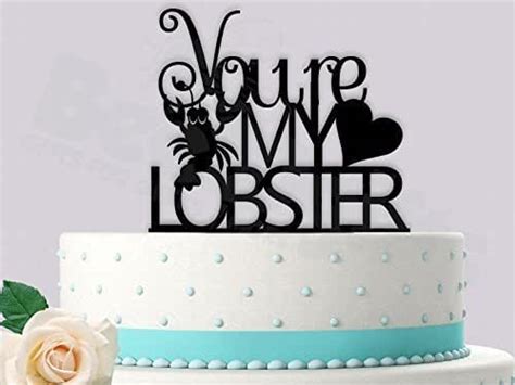 you re my lobster wedding cake topper handmade products