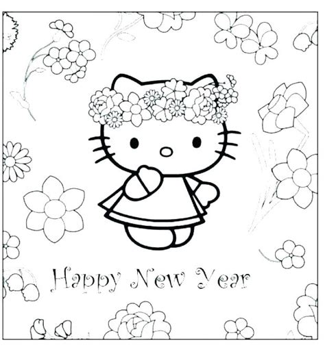 happy  year coloring pages printable  getcoloringscom
