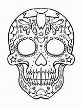 Skulls sketch template