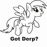 Pony Derpy Fim Mlp sketch template