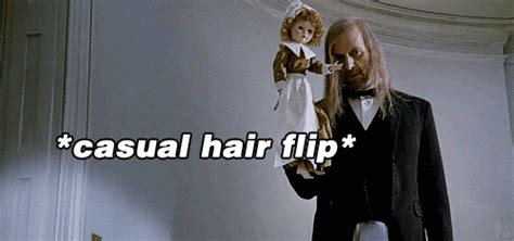 american horror story hair flip find and share on giphy