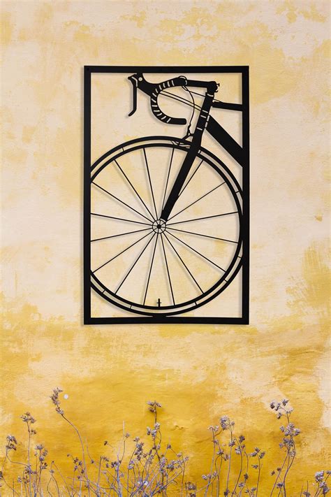 Metal Bicycle Wall Art Metal Wall Decor Cycling Art Bike Etsy