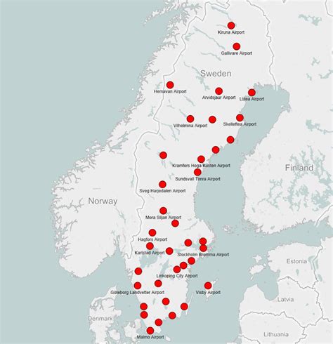 map  finland airports airports location  international airports