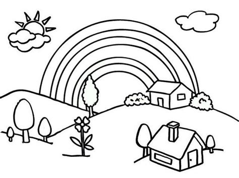 peaceful  beautiful village coloring pages coloring pages adult