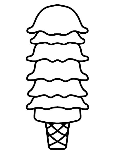 ice cream cone coloring page coloring pages  kitty coloring