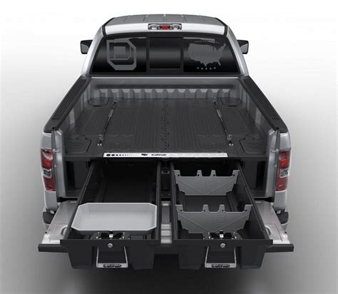 decked adds drawers   pickup truck bed  maximizing storage space   work