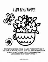 Coloring Am Beautiful Made Mme Sheet sketch template