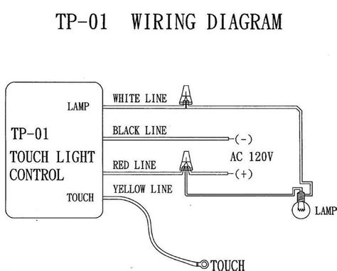 touch lamp switch wiring diagram   touch sensor dimmer touch lamp repair kit control