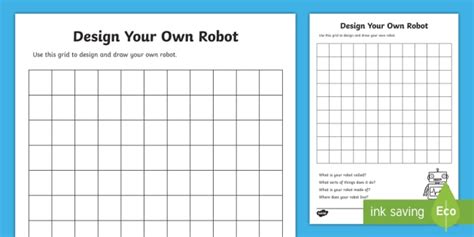 design   robot template design resources twinkl