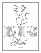 Coloring Pages Girl Grandparents Grandpas Printable Kids sketch template