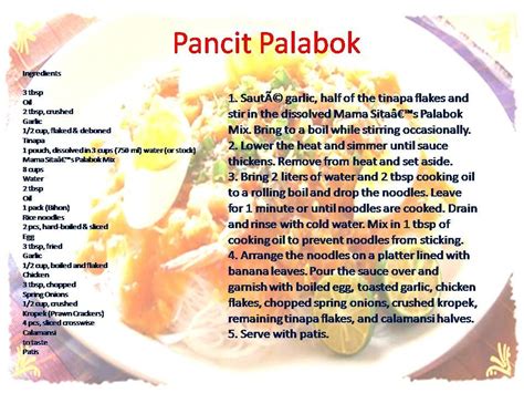 pancit palabok pancit filipino recipes food