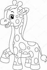 Giraffe Jirafa Jirafas Giraf Animadas Tiernos Bebes Pintar Giraffa Infantiles Calf Piccola Dedos Rasane sketch template