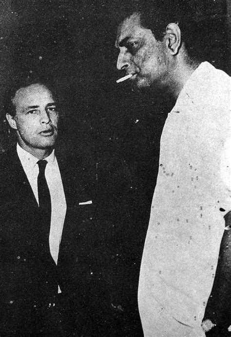 mythical meet of satyajit ray with marlon brando speaking of gravitas ray just towered over