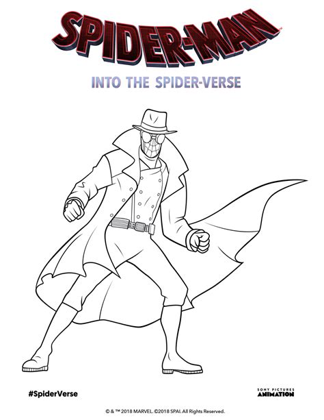 coloring pages  activity sheet  spiderman   spiderverse