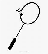 Badminton Raqueta Racket sketch template