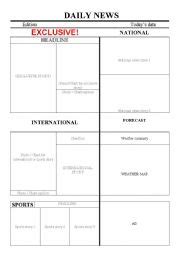 blank newspaper front page template collection