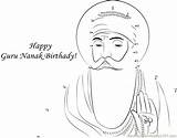 Guru Nanak Jayanti Coloring Dots Connect Happy Pages Worksheet Kids Dot Sketch Email Template sketch template