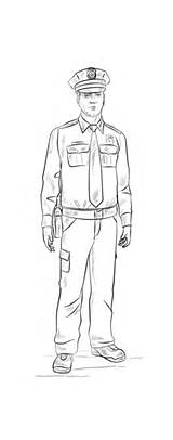 Policeman Coloring Pages Police Printable Categories sketch template