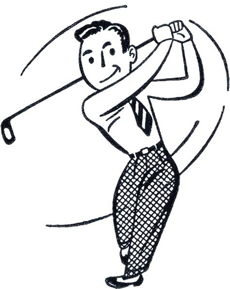 retro golf man clip art graphicsfairy  graphics fairy
