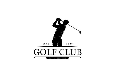 golf sport club logo  swing shoot graphic  quatrovio creative