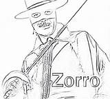 Zorro sketch template
