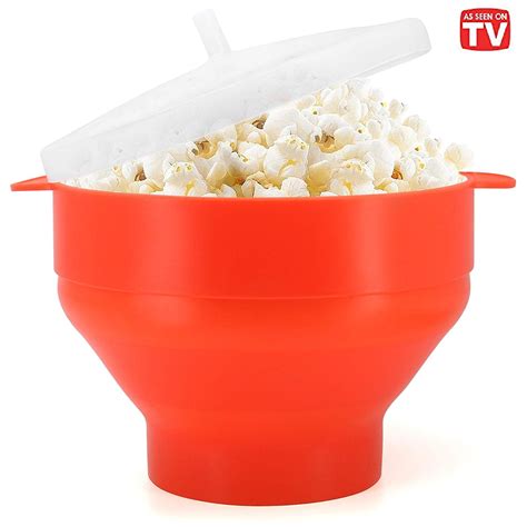 korcci microwave popcorn popper bpa  silicone hot air microwavable