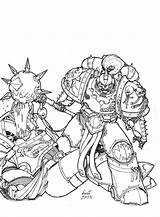 Warhammer 40k Heresy Horus Eaters Chaplain Gundam Dragon Adeptus sketch template