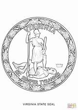 Virginia State Seal Coloring Pages Printable Color Designlooter Crafts Version Click Drawings 1440px 1020 24kb Categories sketch template
