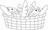 5000 Loaves Fishes Basket Colorat Feeding Feeds Planse Fapte Preschool Bune Poisson Pesci Multitude Speisung Muerto Moltiplicazione Peces Rele Scrigroup sketch template