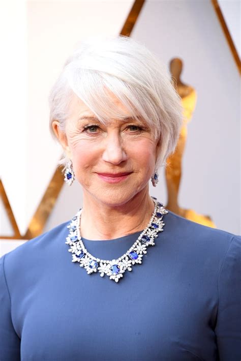 Helen Mirren Celebrity Hair And Makeup At The 2018 Oscars Popsugar