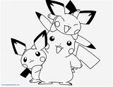 Coloring Pikachu Pages Family Bubakids Pokemon sketch template