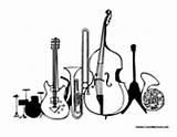 Band Instruments Instrument Coloring Pages Colormegood Music sketch template