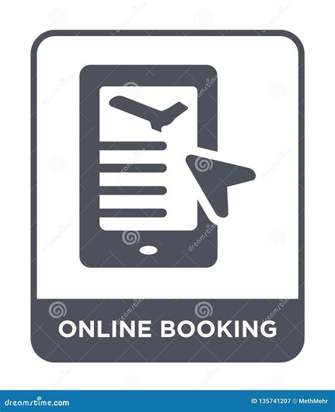 booking icon  trendy design style  booking icon isolated  white background