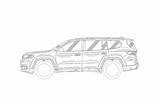 Jeep Grand Wagoneer Drawing Yuntu Patent Production Version sketch template