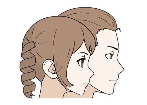 How To Draw Anime And Manga Male And Female Hair Animeoutline