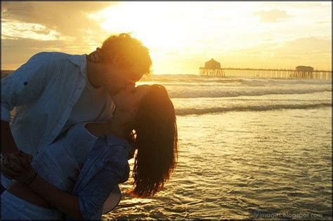9 images kiss couple hug beach cute sunset with