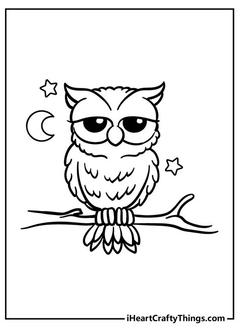 owl coloring printables