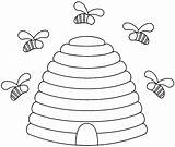 Beehive Beset Heraldicart sketch template